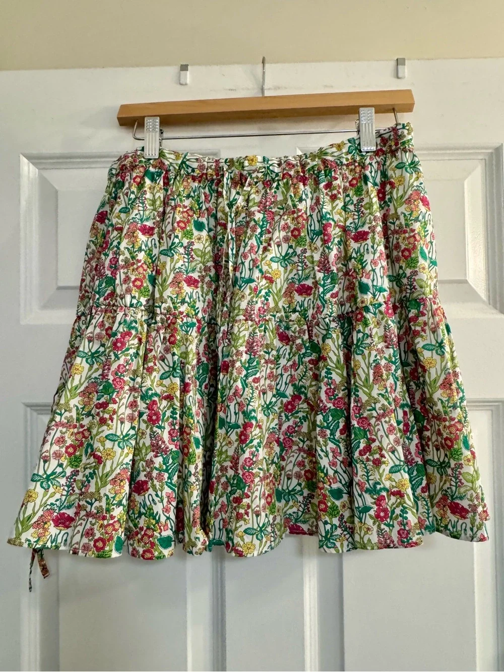 J. Crew x Liberty print collab skirt - Floral Tiered Cotton Skirt- like new!